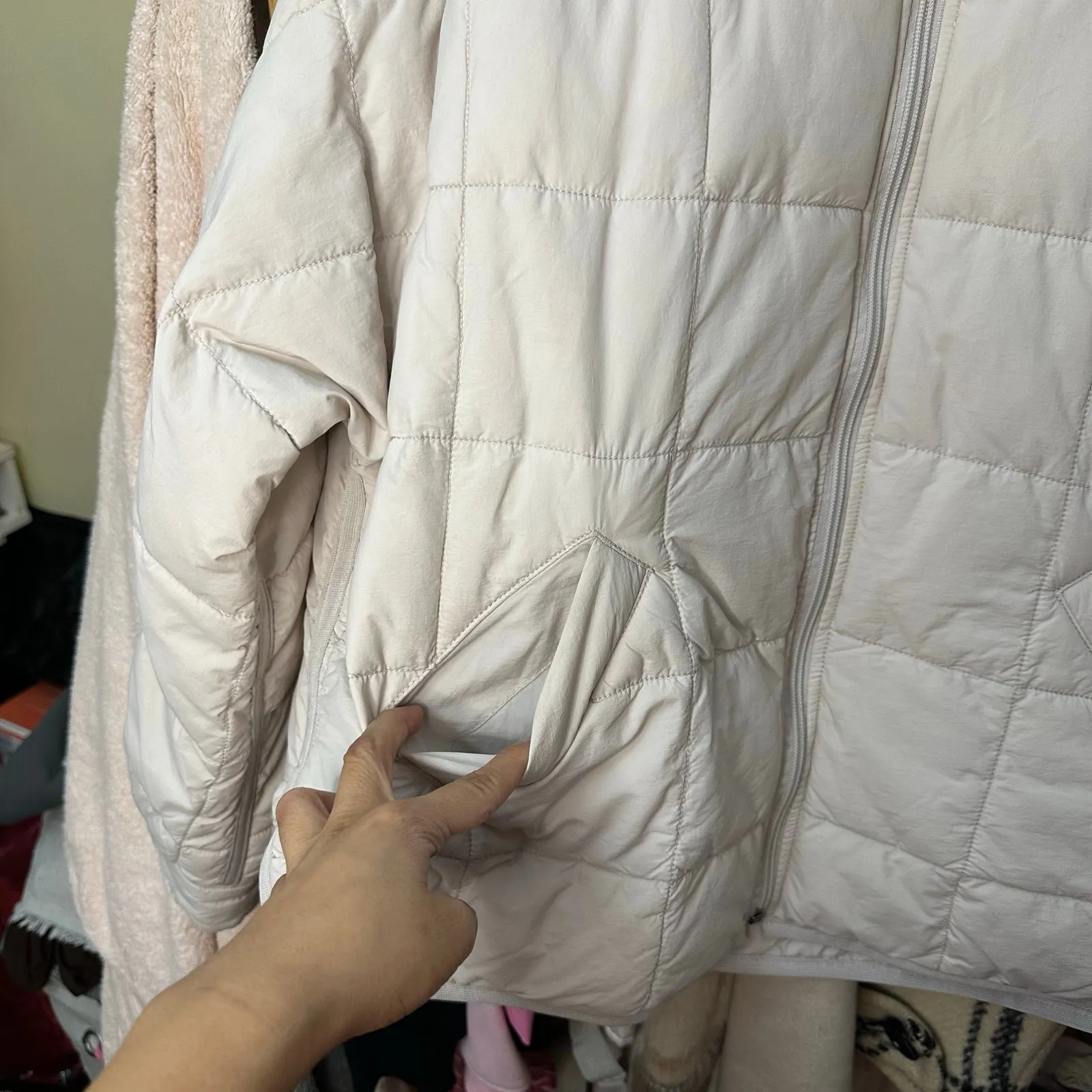 Free People Movement Pippa Packable Puffer Jacket Tofu Size Small - Image 12