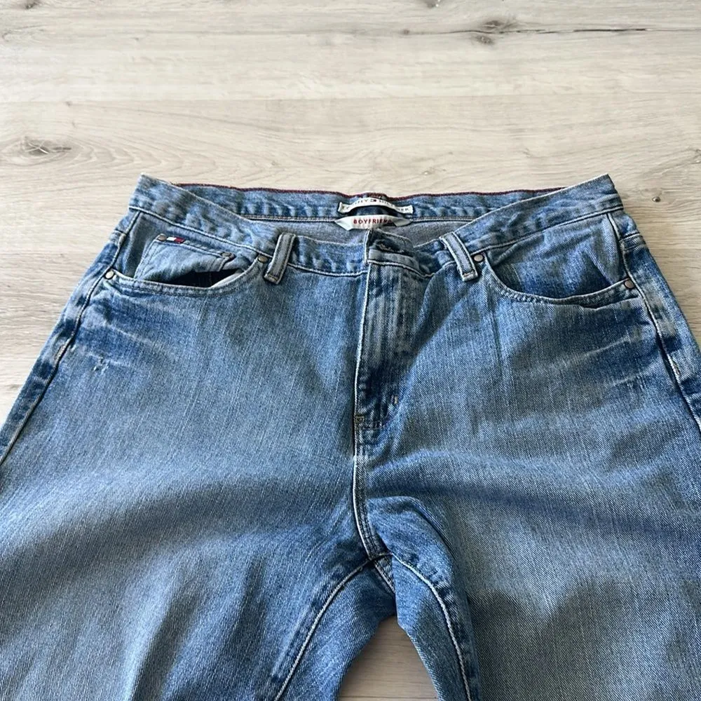 Tommy Hilfiger Boyfriend Cut Vintage Jeans Blue 14L EUC - Image 12