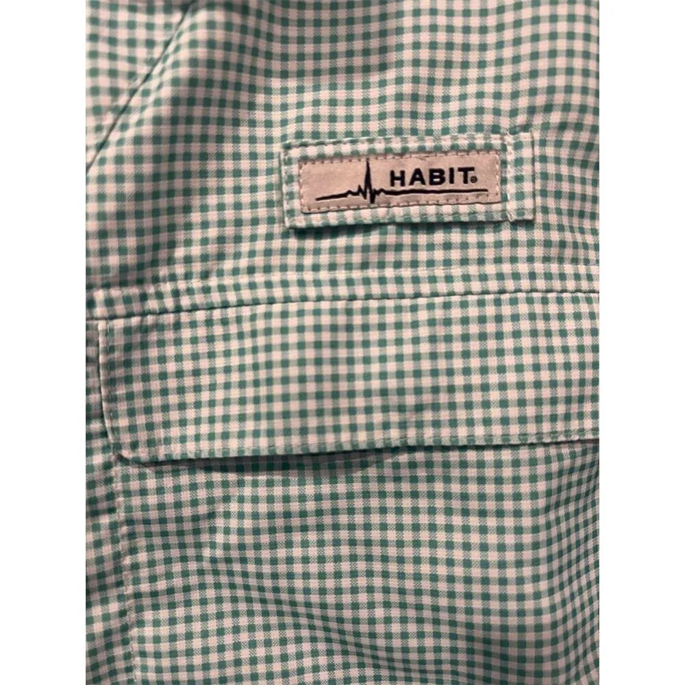 Habit Women's 2XL Multicolor Check Button-Up Shirt UPF 40+ Vented Back - Image 3