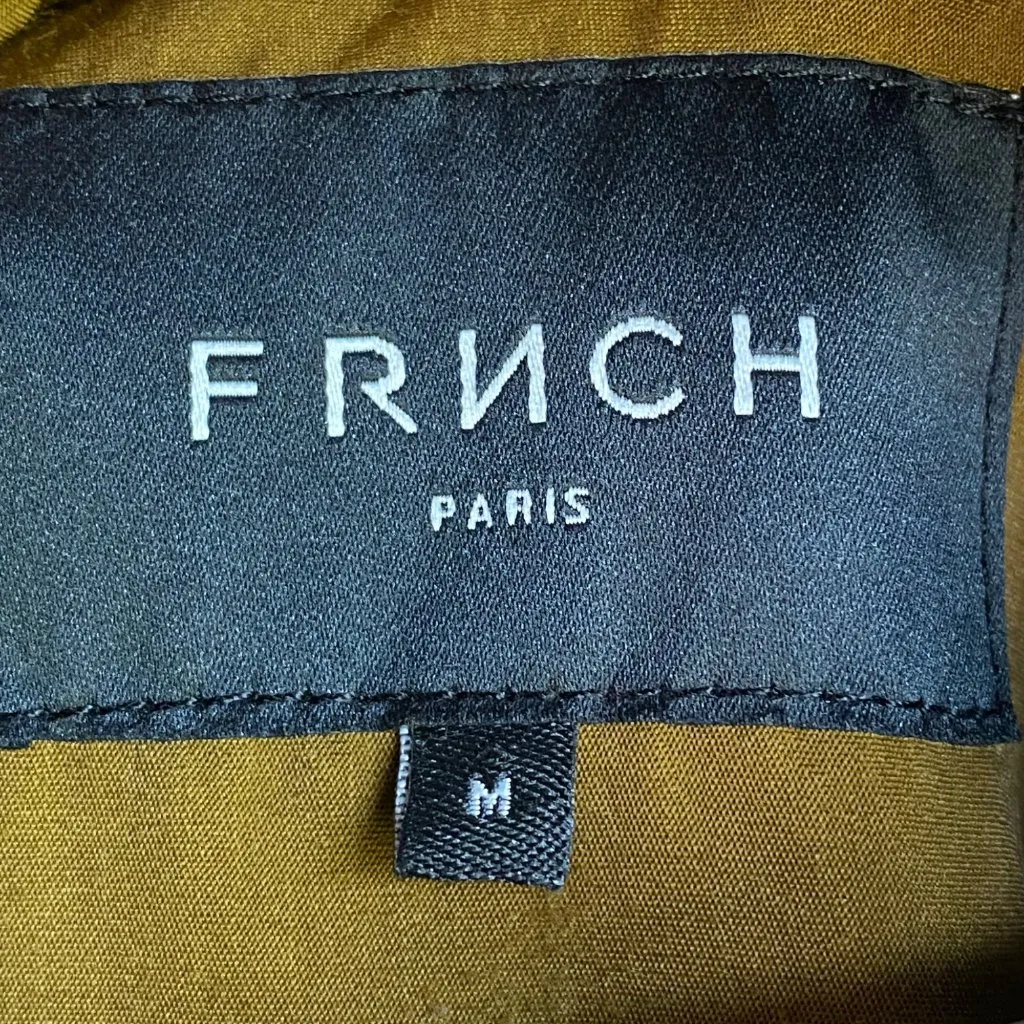 FRNCH Women's Collared‎ Long Sleeve Button Down Maxi Dress Size M - Image 5