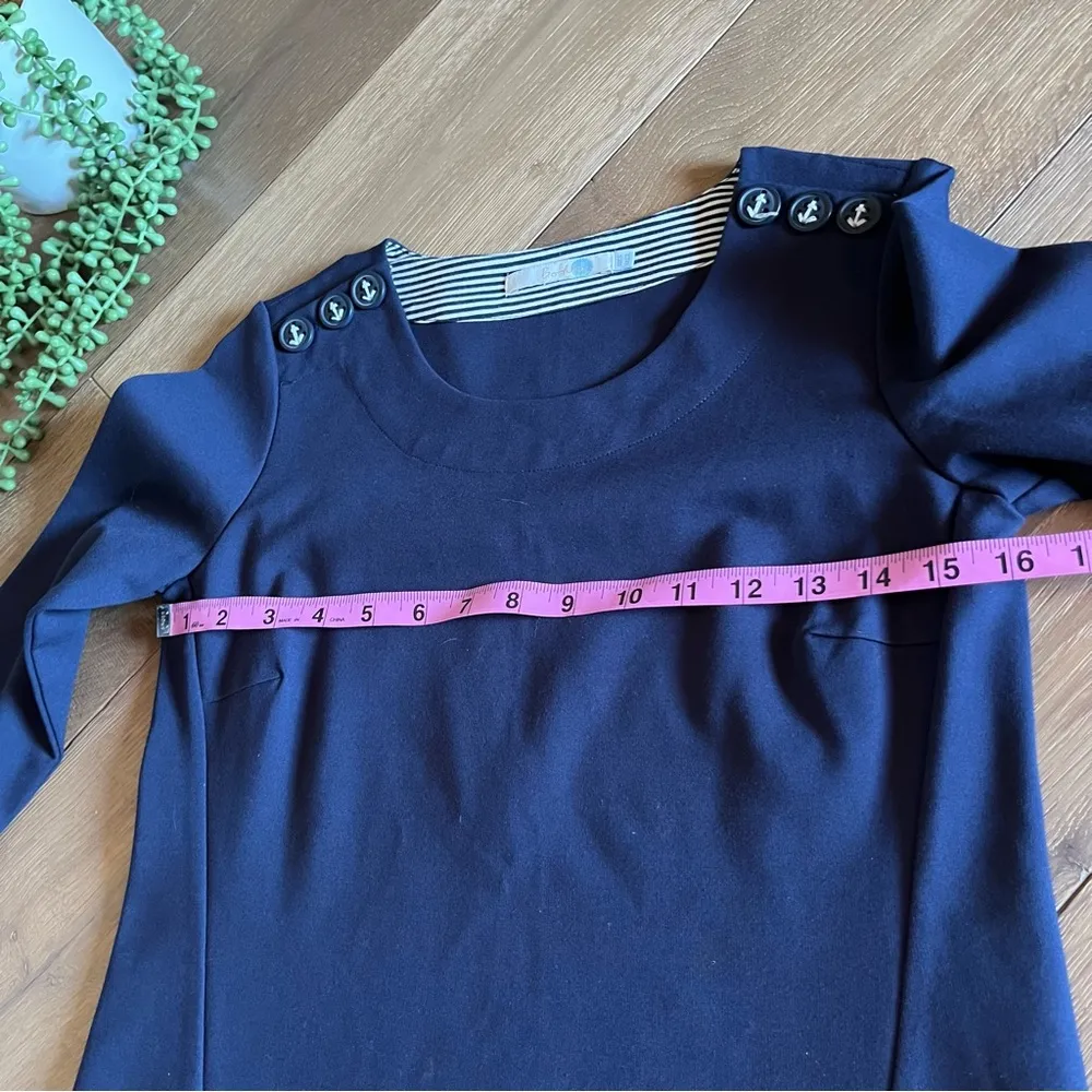 Boden Evie Ponte Top nautical boat neck Blue Size 2 - Image 6