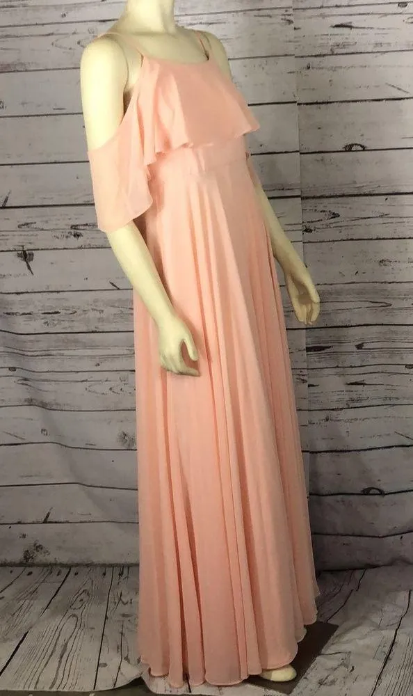 ADELE RUFFLE MAXI DRESS size large - Image 7