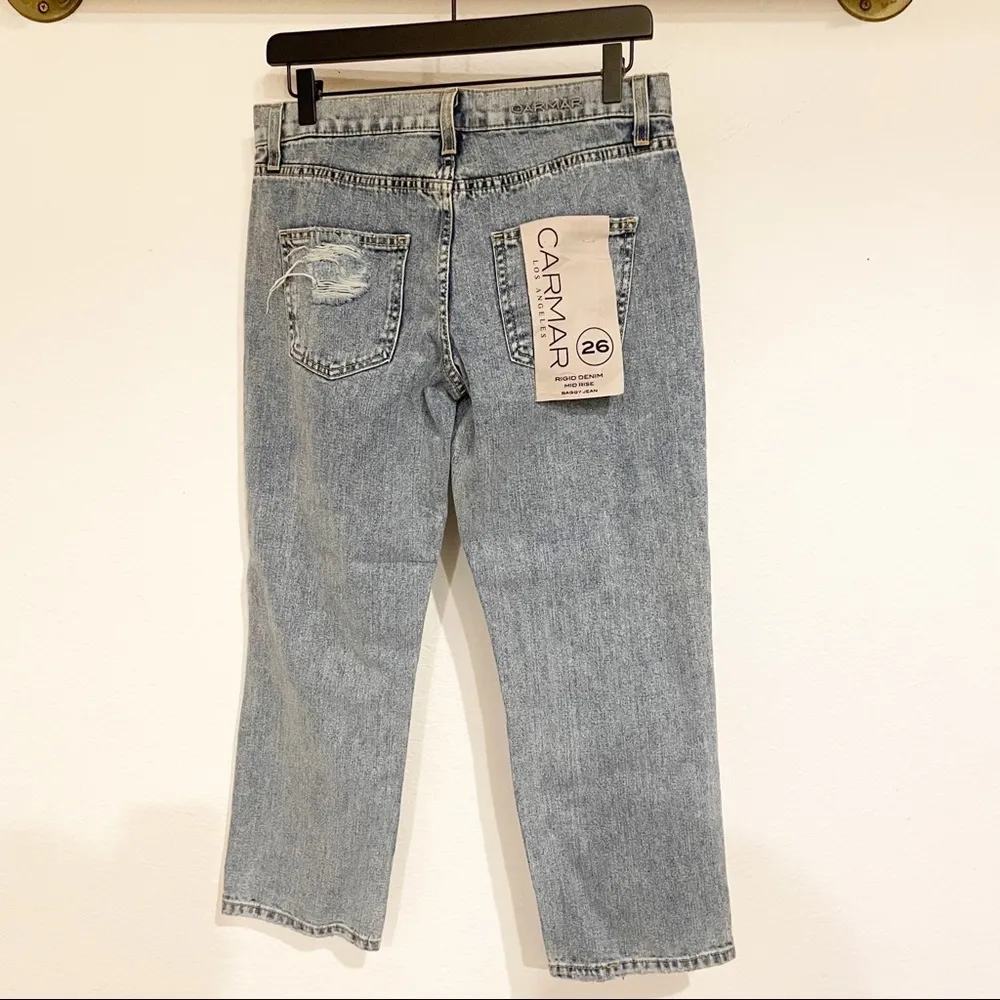 LF Carmar Baggy Distressed Jeans Blue Size 26 - Image 4