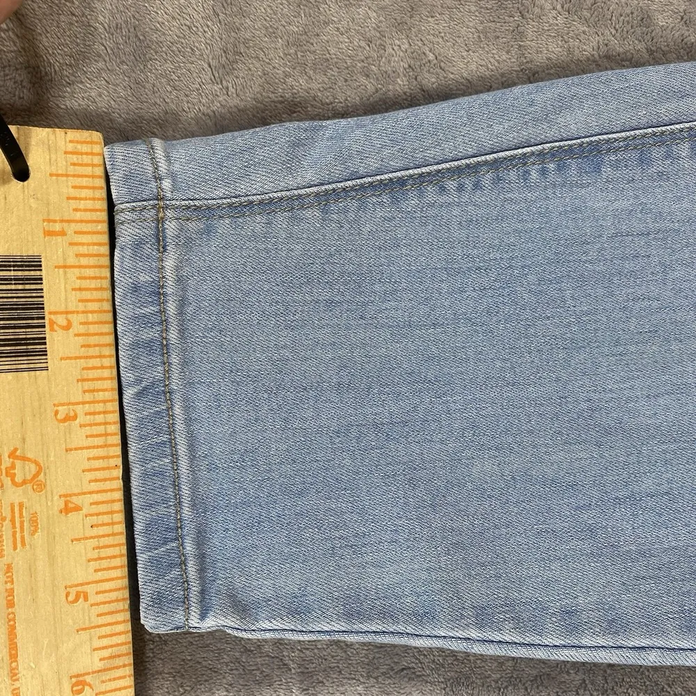 Susan Graver Jeans 16 Petite Straight Leg Ankle Stretch Light Wash Denim Comfy‎ - Image 10