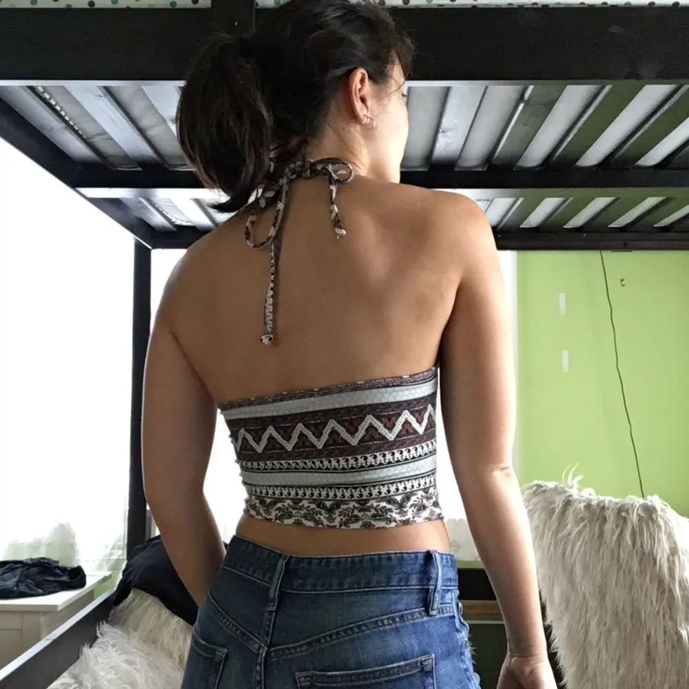 Printed Halter Top - Image 2