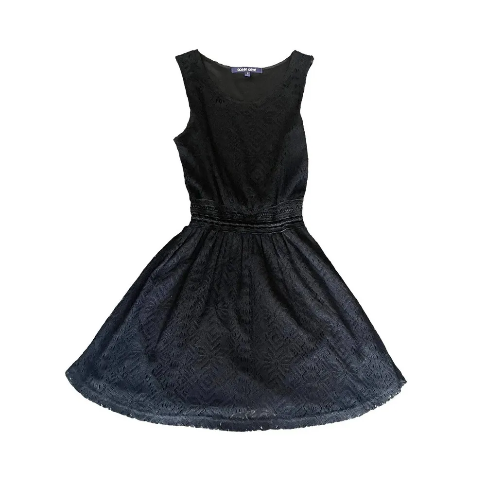 Ocean Drive Black Lace Sun DRESS Small Womens Tank Fit & Flare Sleeveless NWOT - Image 10