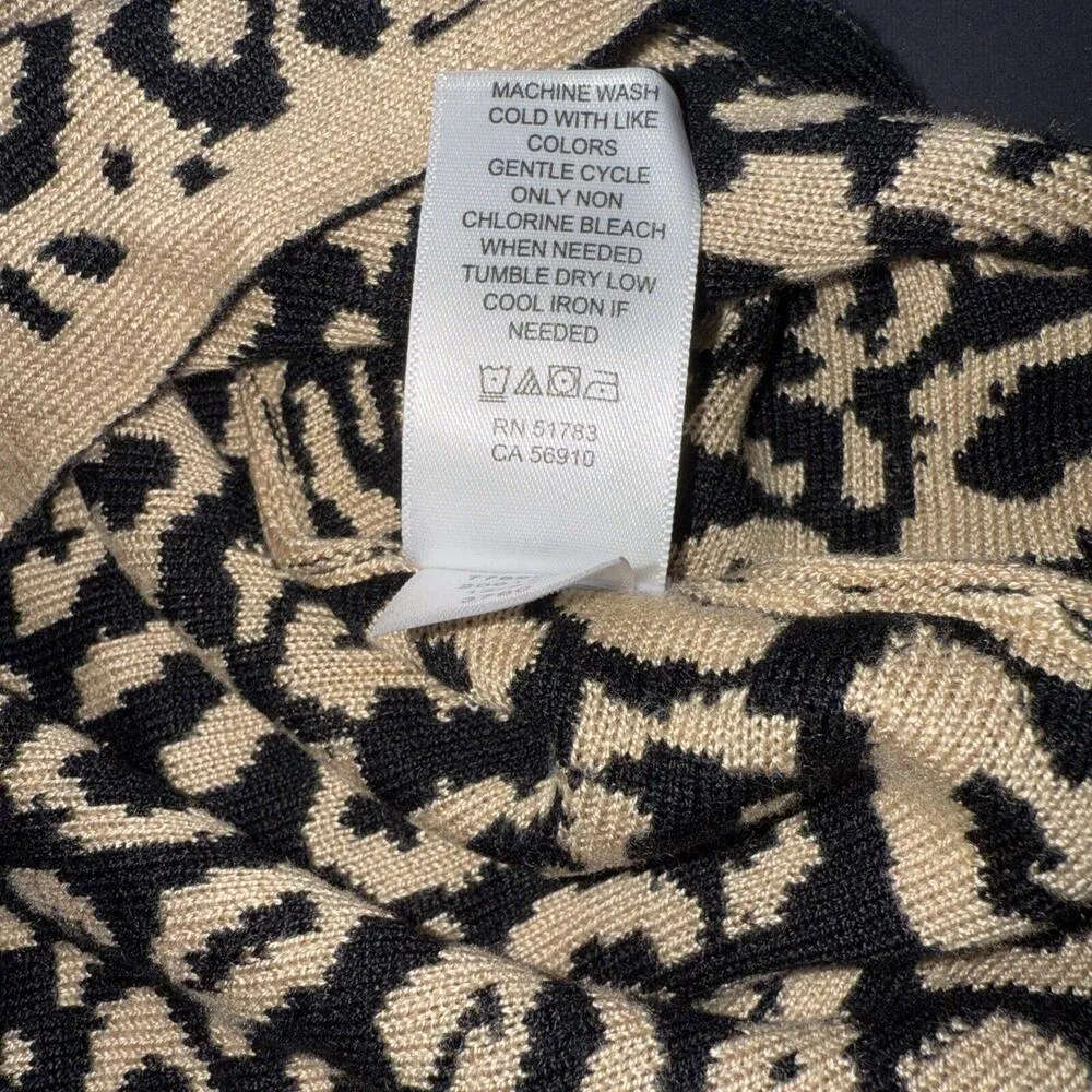 Maurices Cheetah Cat Print Dolman Sweater Quiet Luxury Classic Business Casual - Image 14