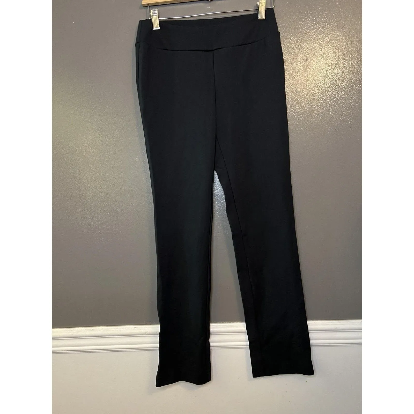 Insight Pants Womens 2 Black Pull On Stretch Dress Bootcut Ponte Knit Office - Image 2
