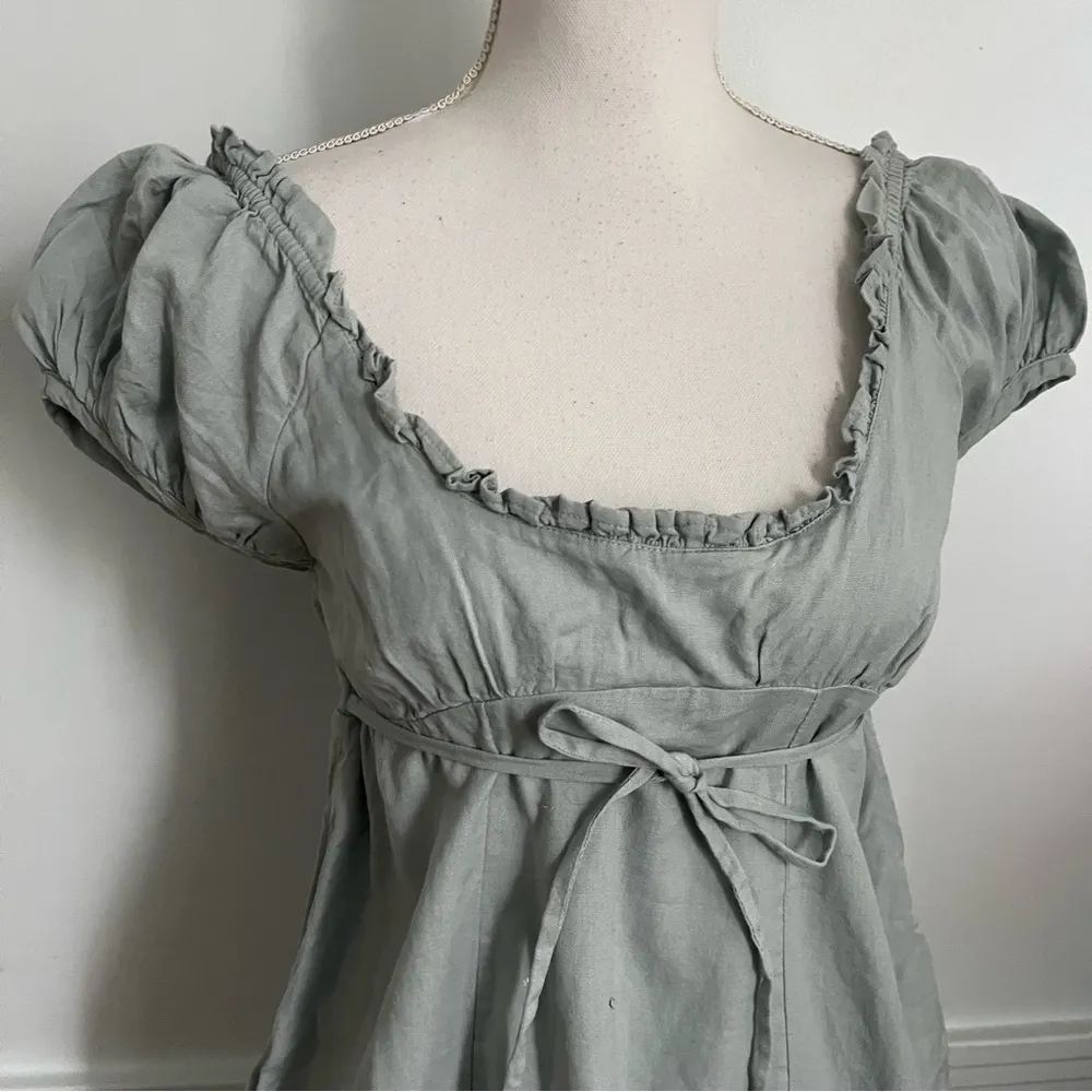 Free People • Soakin Up The Sun Light Slate Blue Mini Dress - Image 3