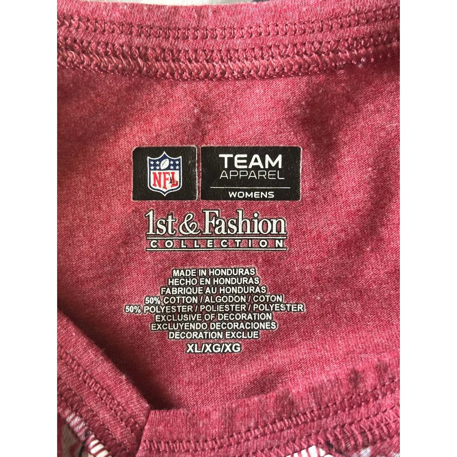 5/$65    Atlanta Falcons Women's Long Sleeve V-Neck Tee - XL‎ - Image 4