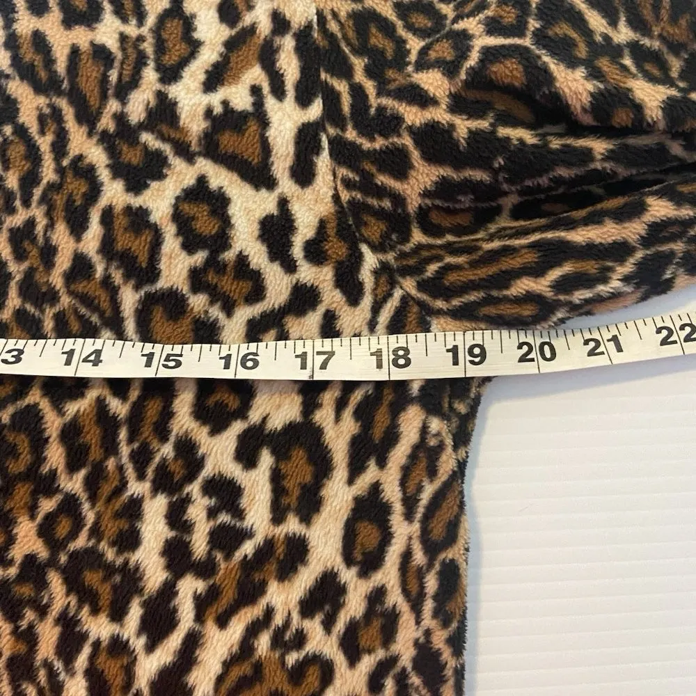Nick & Nora Pajamas PJs Animal Print Fleece Footie Footed Costume Cheetah Size S - Image 11