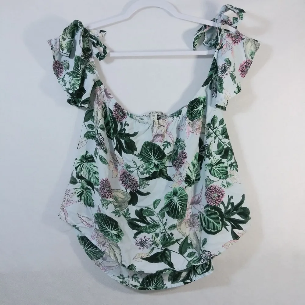 Gypsies & Moondust Womens Tie-Sleeve Off the Shoulder Blouse Size Small - Image 2