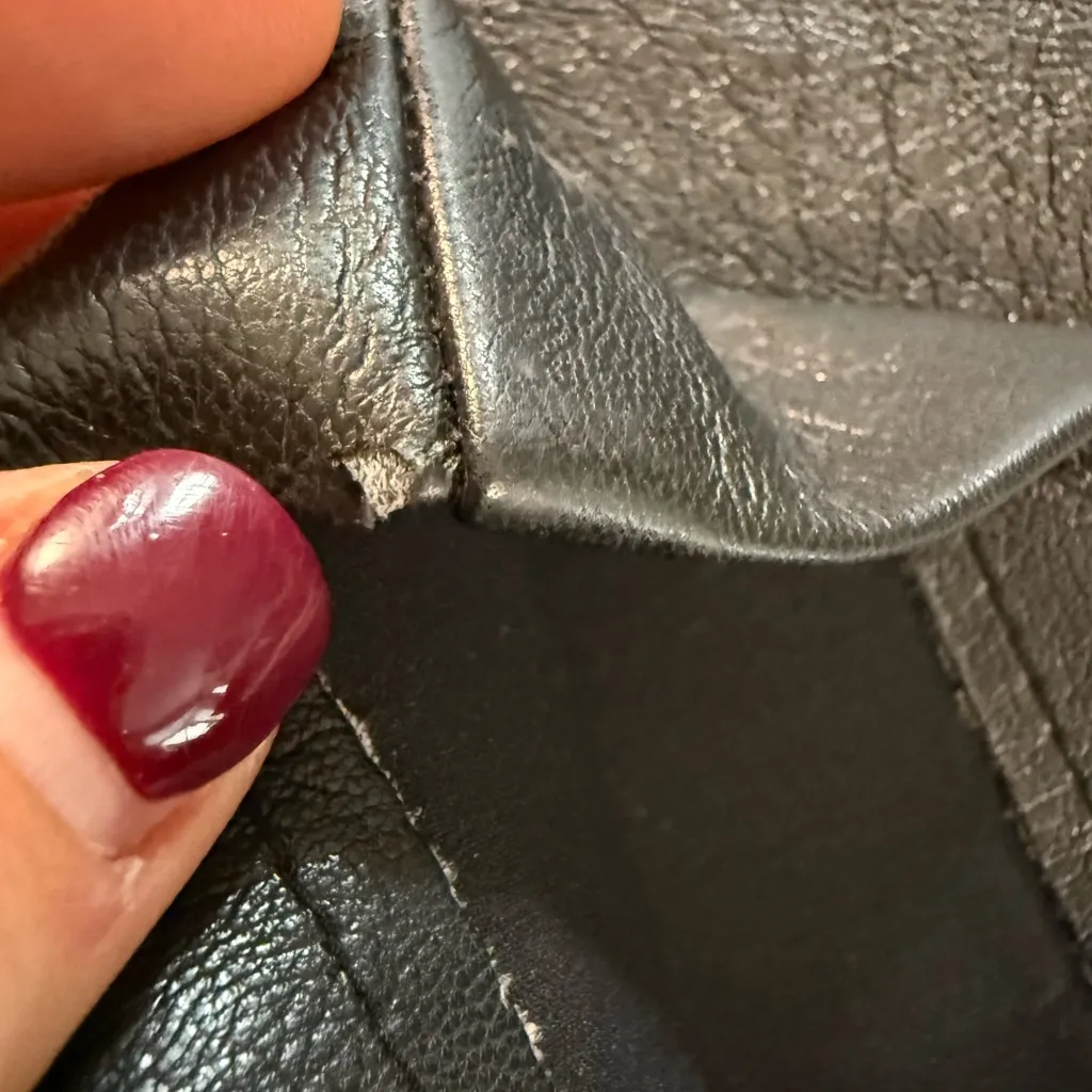 Wilfred Aritzia 'The Melina Pant' Black Vegan Leather High Rise Trousers sz 4 - Image 14