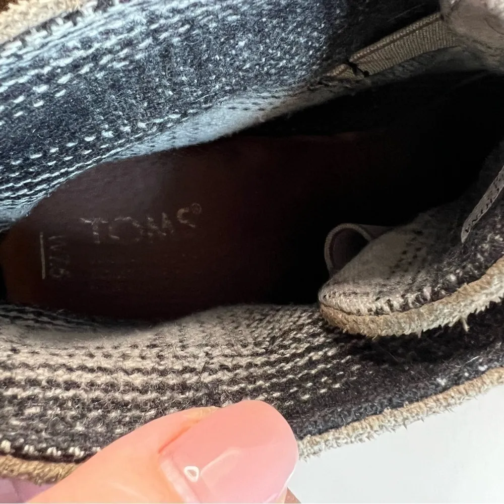 Toms Desert Neutral Beige Wedge Suede Bootie’s - Image 8