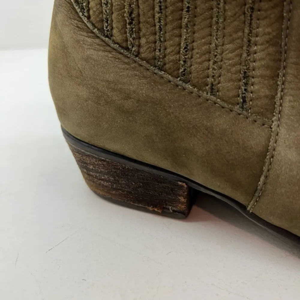 Steve Madden leather Suede Naarra pull on Chelsea Boot tan easy slip on size 8.5 - Image 2