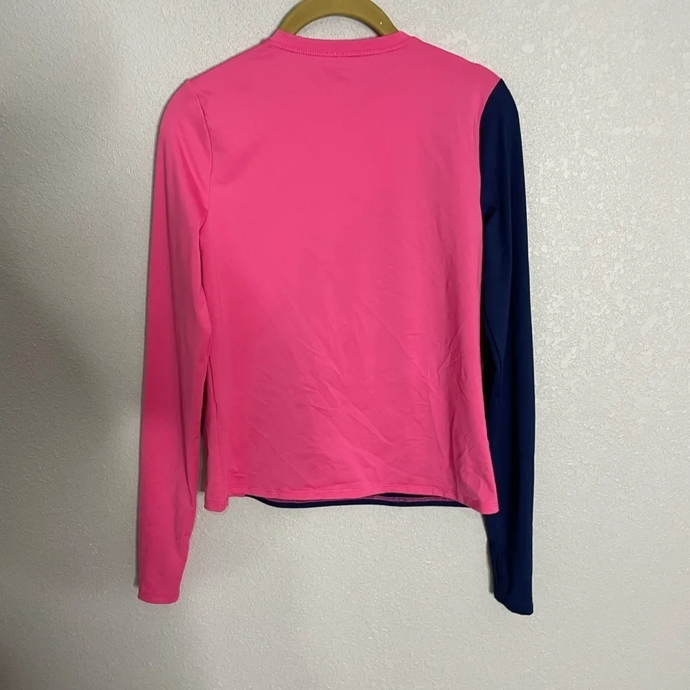 Eleven by Venus Williams Pink Blue Colorblock Athletic Shirt XS - Image 6