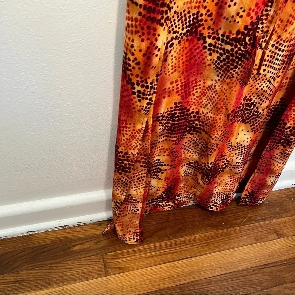 Mlle Gabrielle Sleeveless Maxi Dress Orange - Image 10