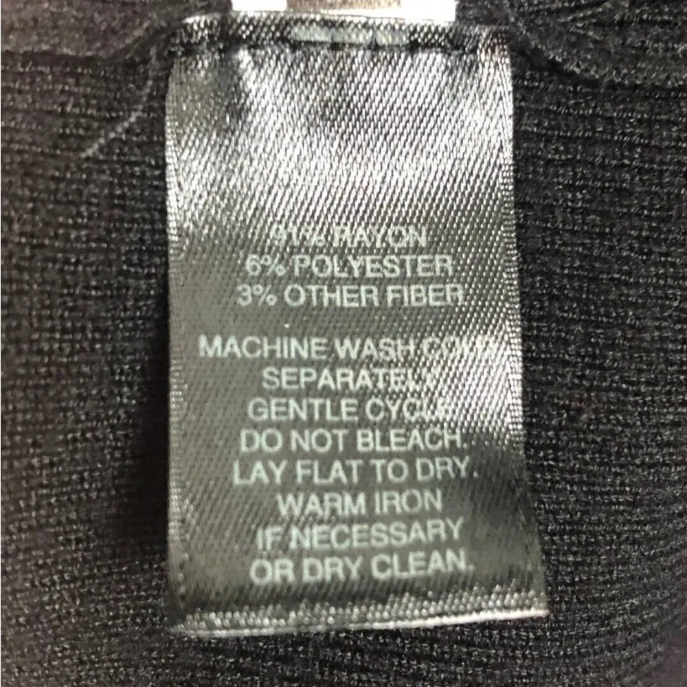 White House Black Market Sweater Dress Black Geometric Metallic Knit - Image 7