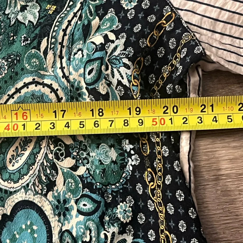 John Mark Striped and‎ Paisley Button-Up Shirt size Large - Image 13