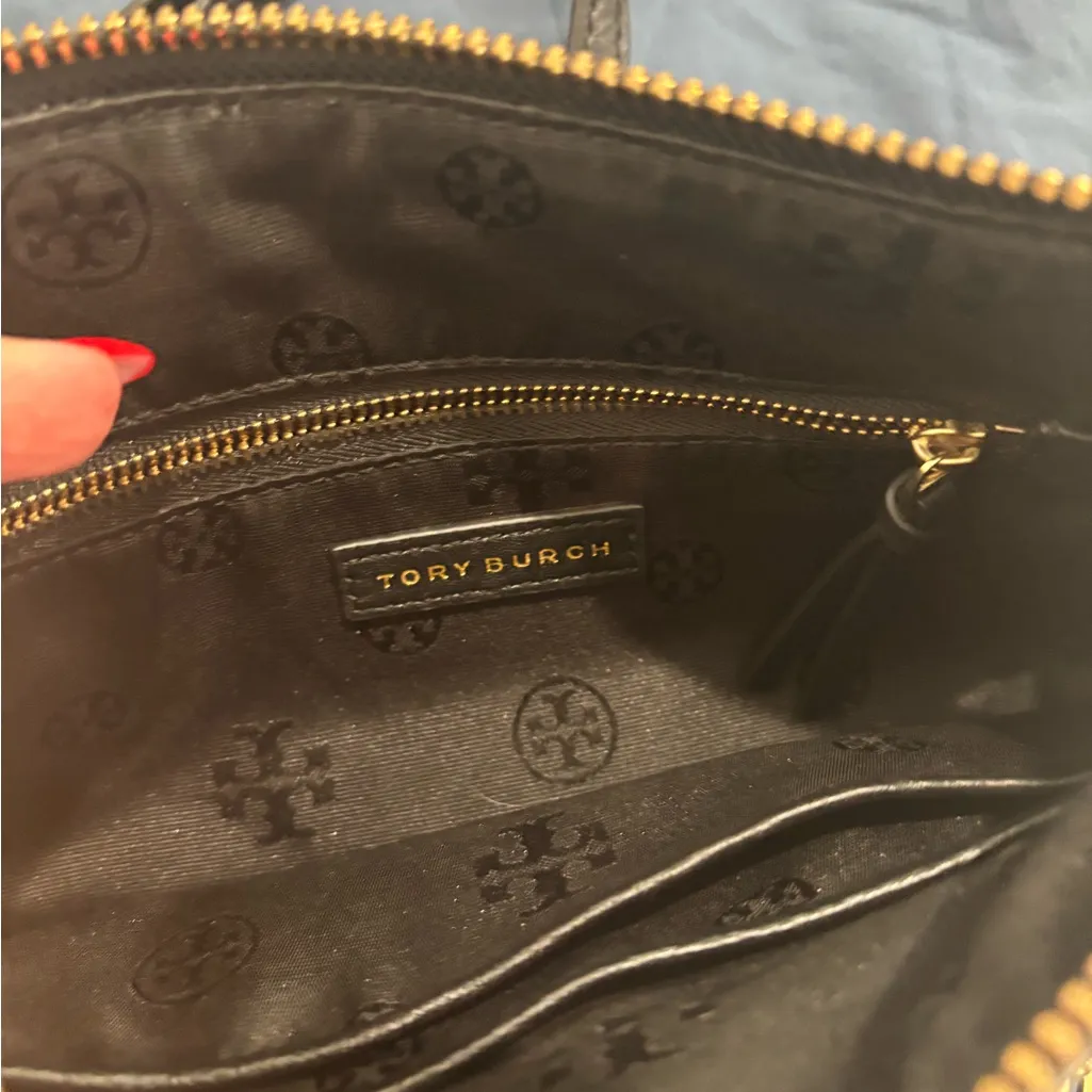 Tory Burch black Crossbody Bag with Gold Accents - Image 3