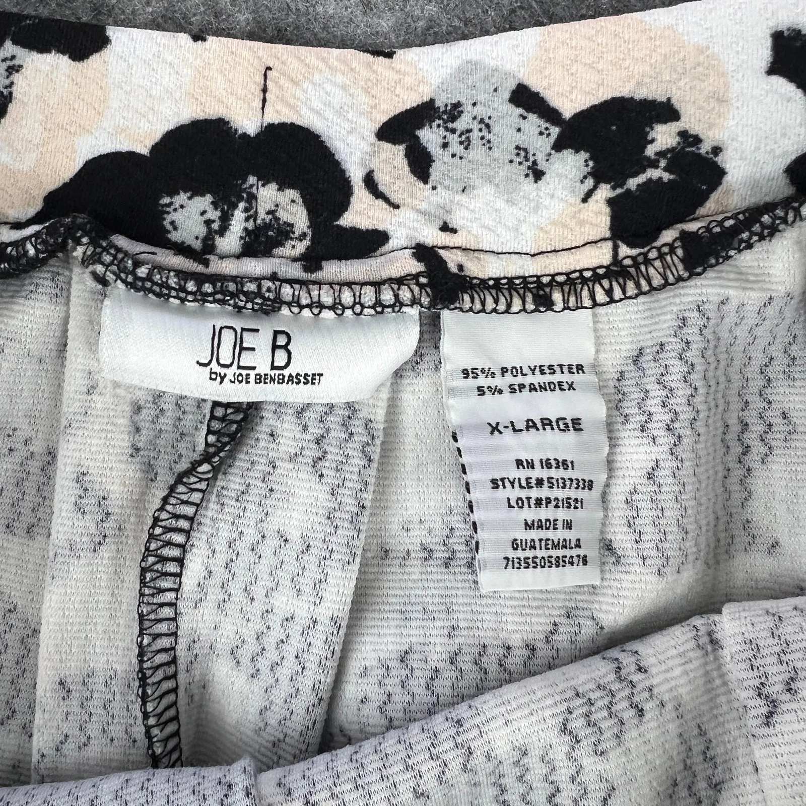 Joe B Pleated skater Skirt black white pink‎ size XL - Image 4