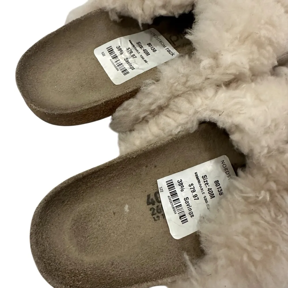 NEW Birkenstock Papillio Daytona Fur Narrow in Shearling Off-White (1011902) - Image 4