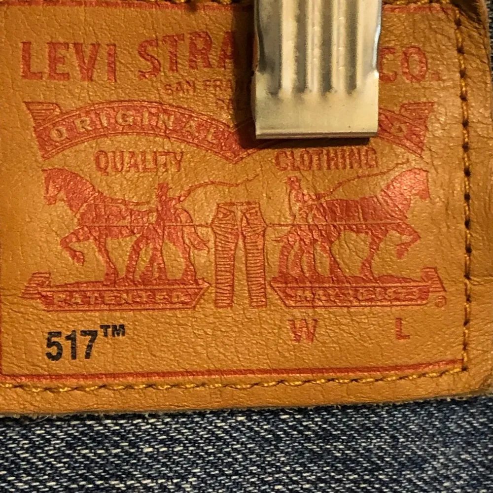 Levi’s Orange Tab Patchwork Vinyl Revival Cropped Straight Leg Raw Hem 31 - Image 12