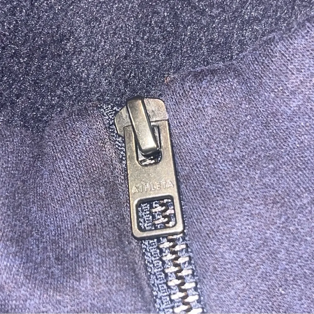 Athleta Cozy Enchanted Karma Asym Pullover in Blue Fleece Lined Sweatshirt S - Image 15