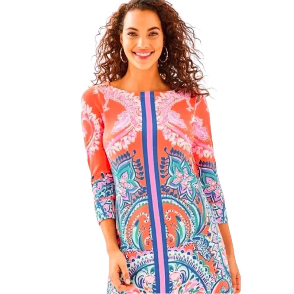 NWT Lilly Pulitzer UPF 50+ Sophie Dress Tangerine Dream Size M - Image 10