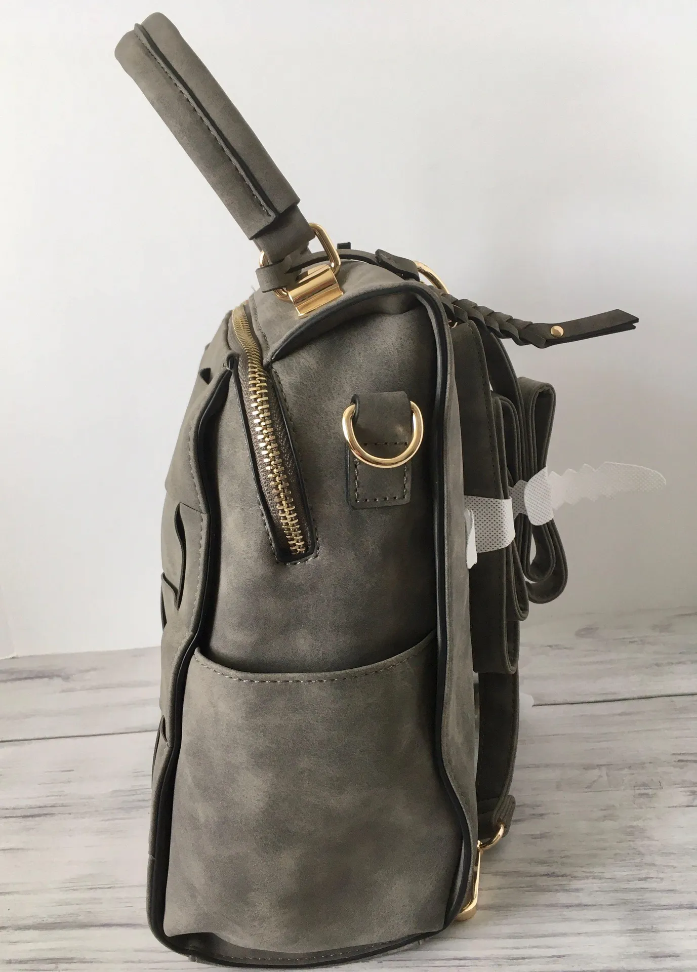 Backpack/Messenger Bag Gray - Image 4