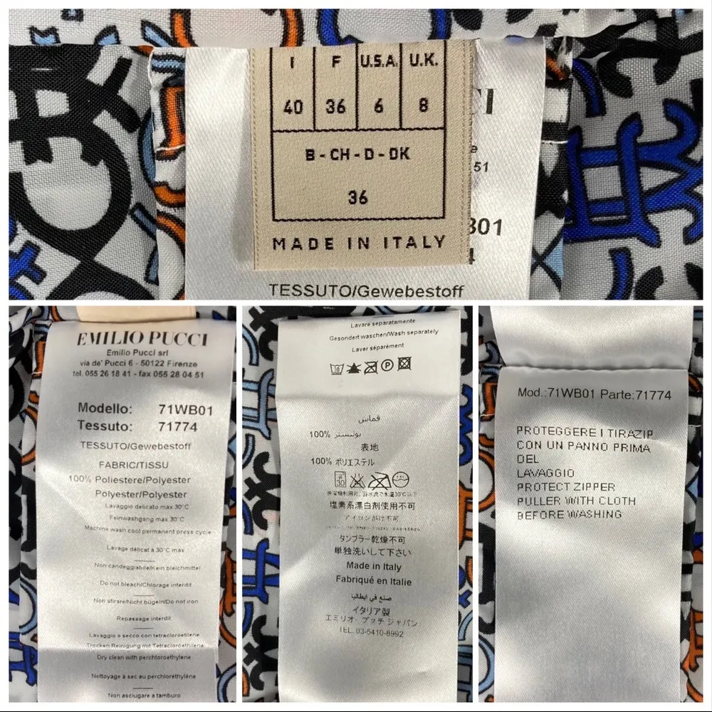 Emilio Pucci  Logo Printed Bomber Jacket Multicolor - Image 7