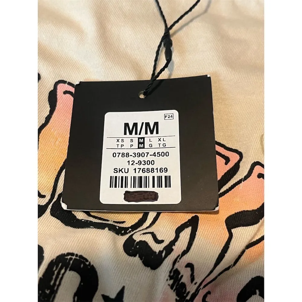 Charlotte Russe T-Shirt Women's M Beige Whiskey Graphic Tee Short Sleeve NEW - Image 8