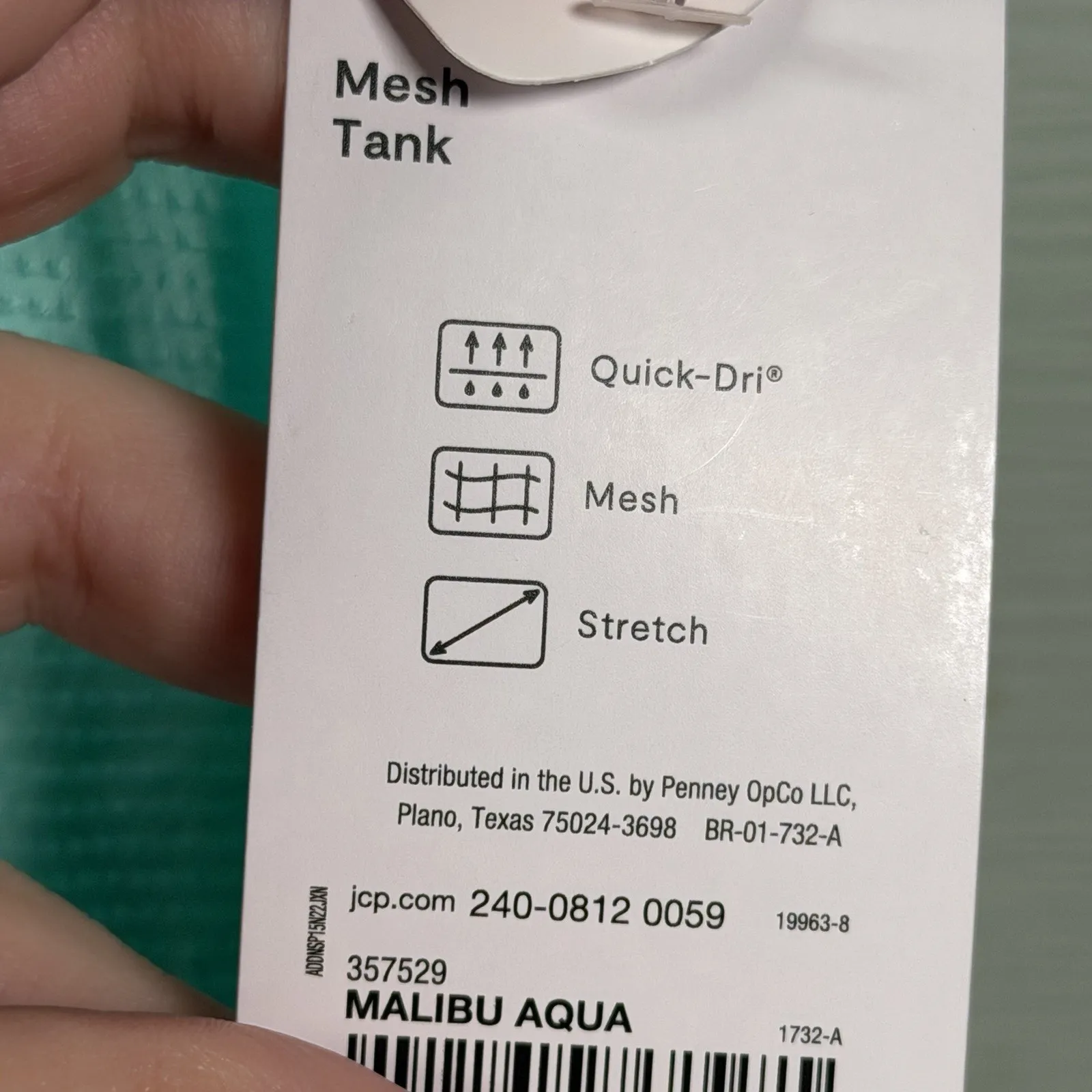 Xersion Tank Top Women's XLT Mesh Aqua Blue Athletic Activewear Quick-Dri NEW - Image 5