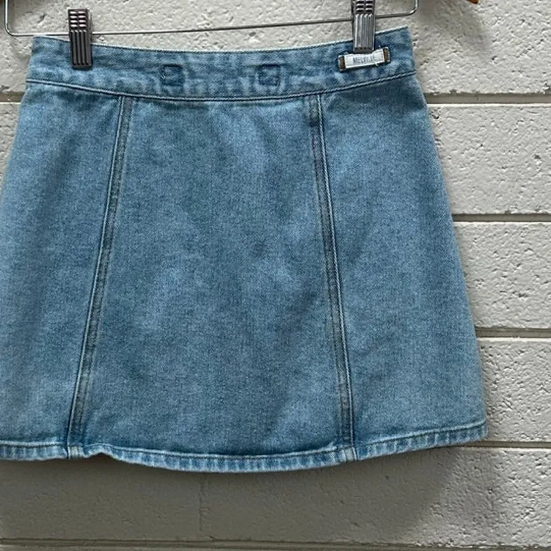Brandy Melville Denim Jean Mini  Skirt one size - Image 7
