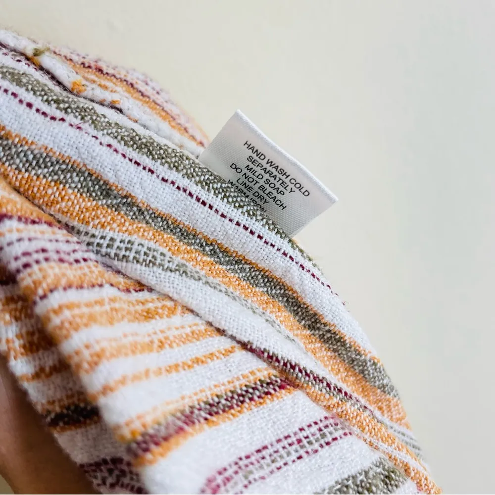 For Cynthia Linen Blend Striped Drawstring Pants size XL - Image 11