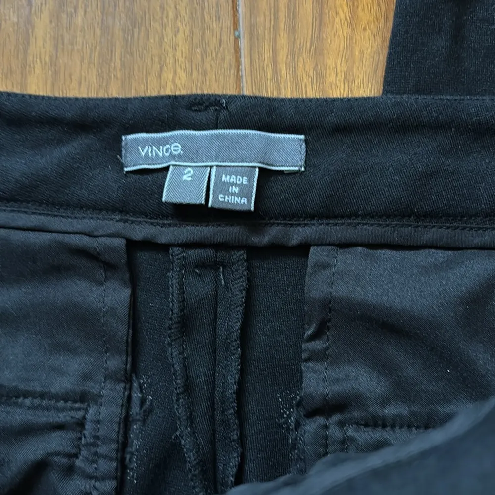 Vince Skinny Stretch Black Ponte Trouser Slack Work Pants - Image 2