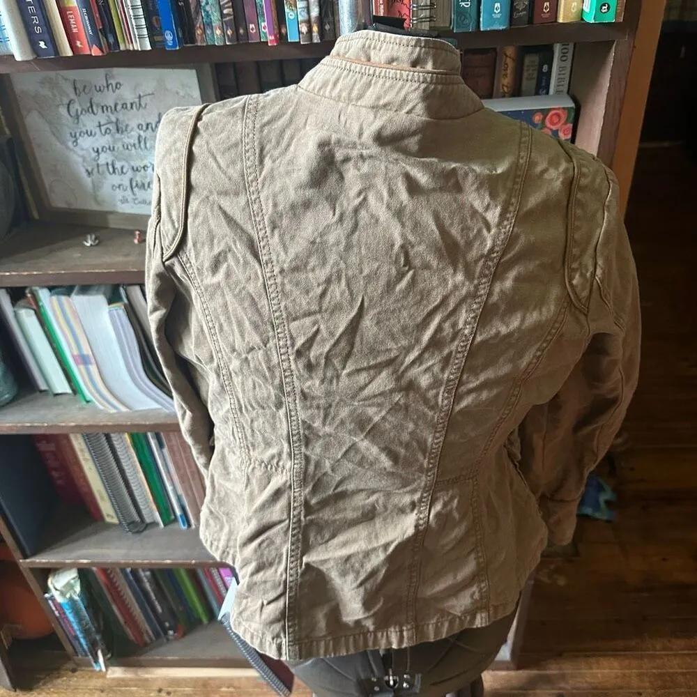 Ana tan military minimalist PM minimalist classic jacket Green Size XS - Image 2