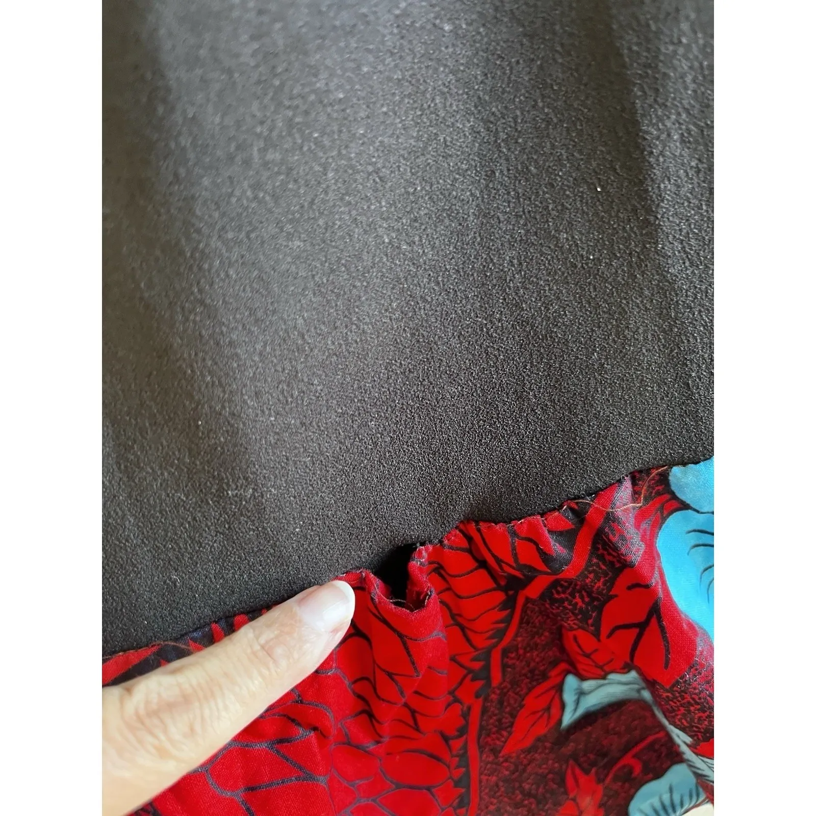 Black Calvin Klein Dress Ankora Style African Floral Size 4 - Image 4