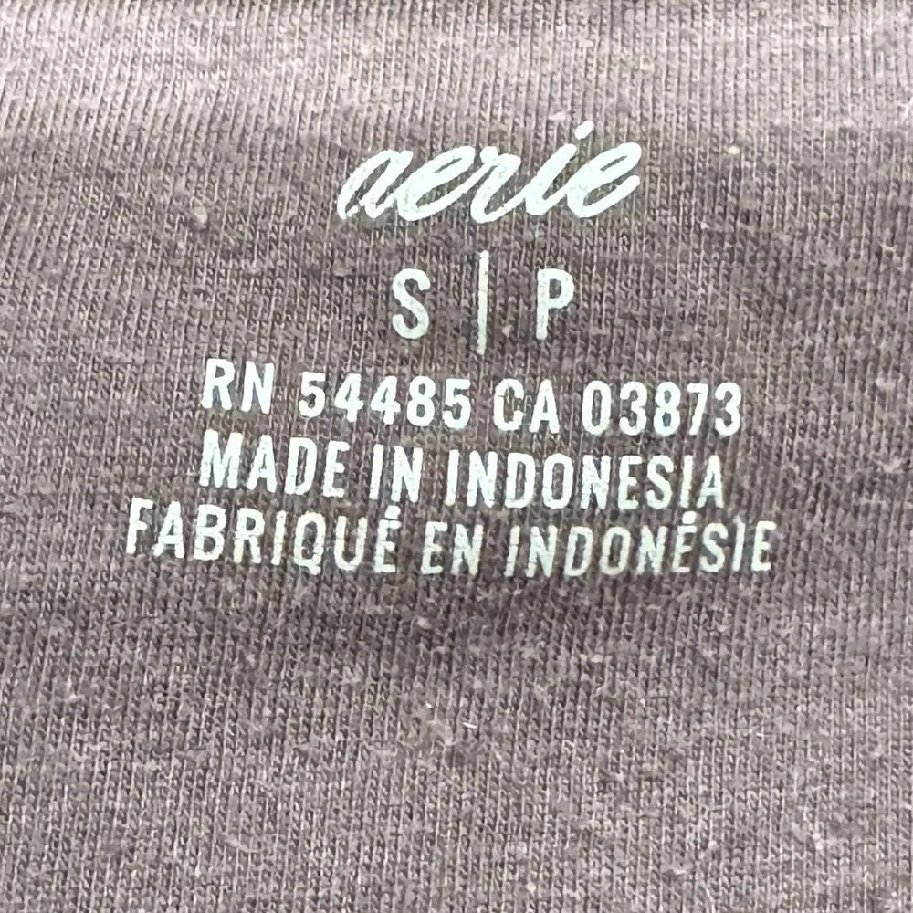 Aerie Brown Sherpa Pullover Sweatshirt Women’s Small - Image 2