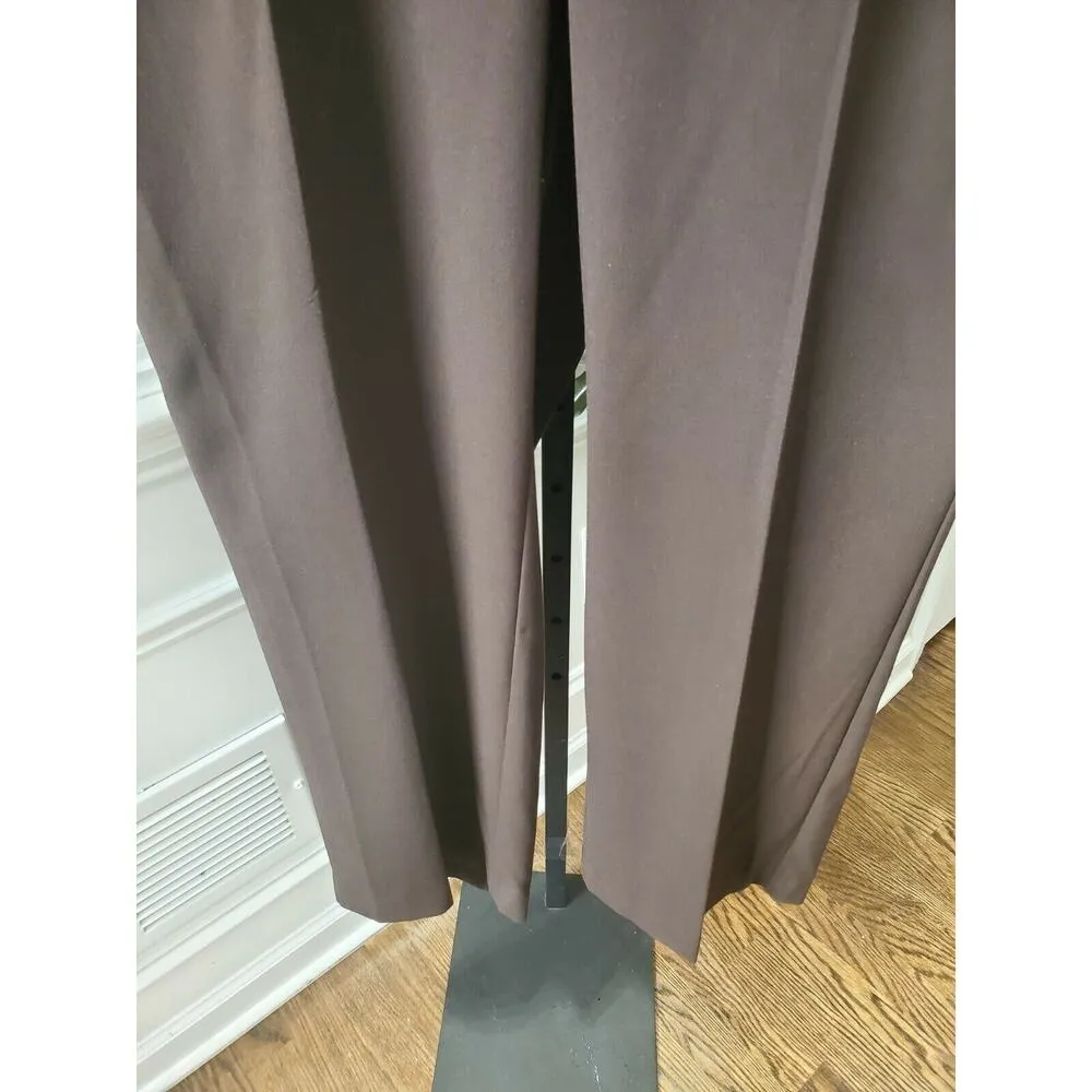 Kim Rogers Women Brown Polyester Mid Rise Curvy Straight Leg Dress Pant Size 18W - Image 3