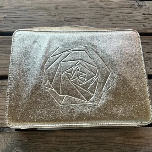 Lancôme travel case with handle gold‎ NWOT Gold - Image 8