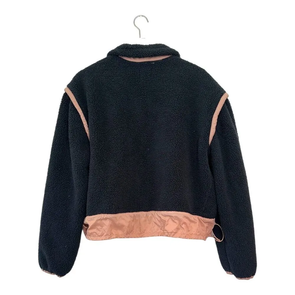 Free People  Movement Courtside Fleece Full Zip Jacket Size Medium - Image 4