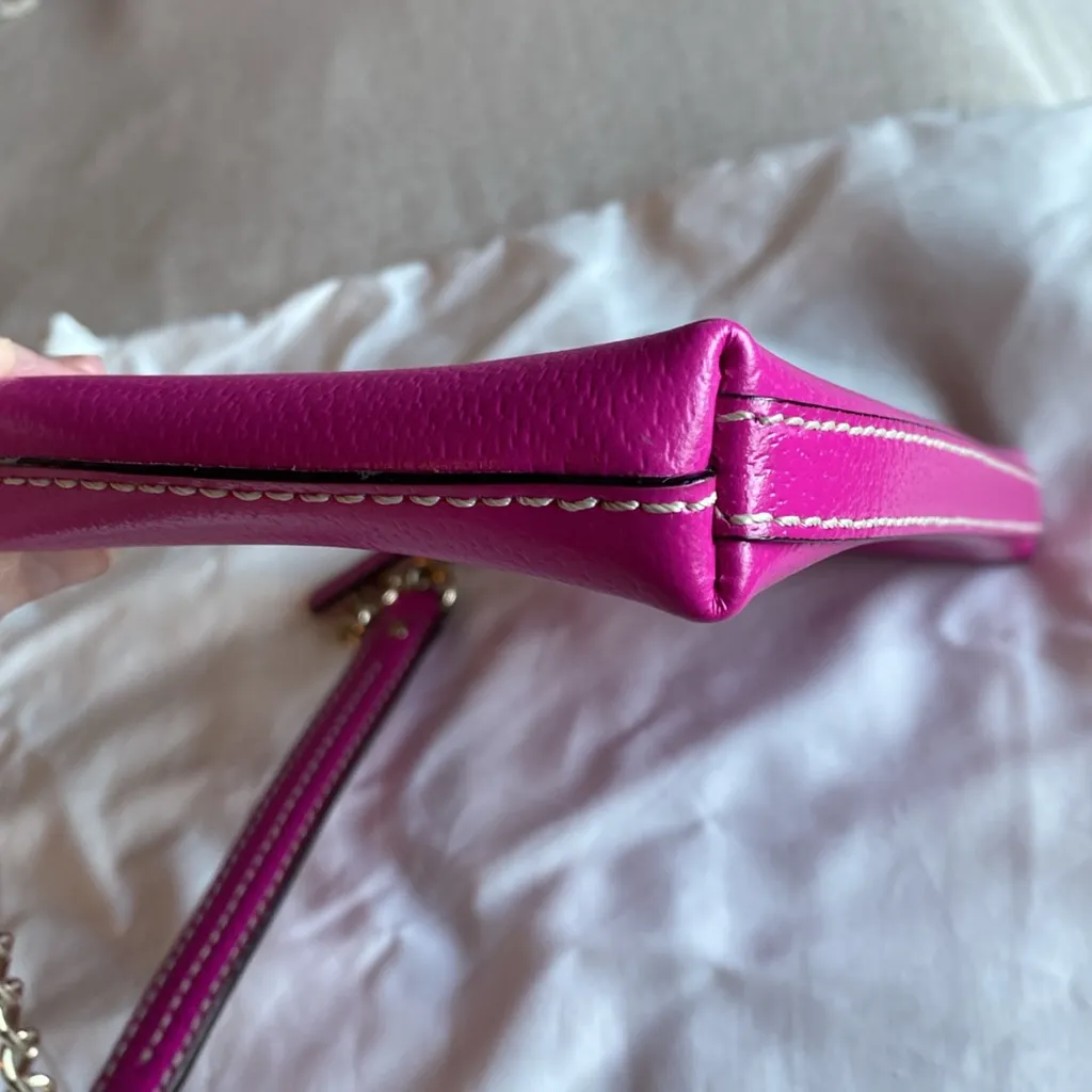 Kate Spade hot pink leather shoulder bag - Image 9