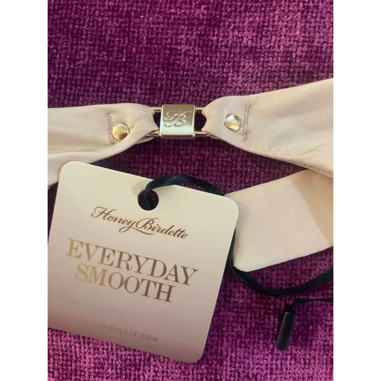 HONEY BIRDETTE Eveyday Smooth Suspender Garter Belt XS Toasted Almond Gold - Image 5