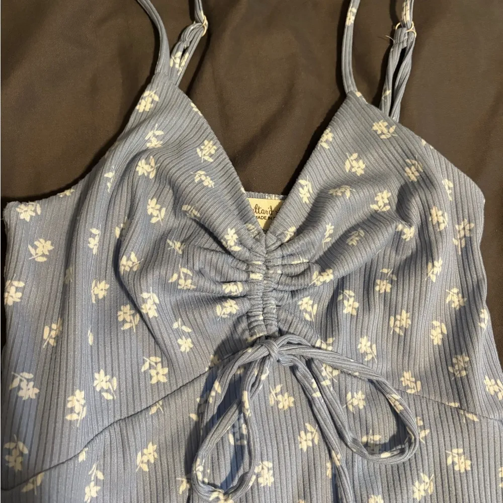 Altar'd State Blue Floral Midi Dress - Image 2