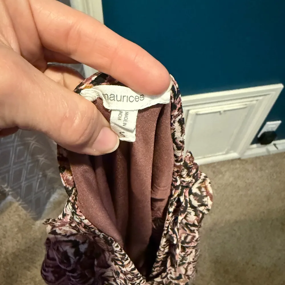 Maurices Pink and Brown Long Sleeve Dress - Image 3