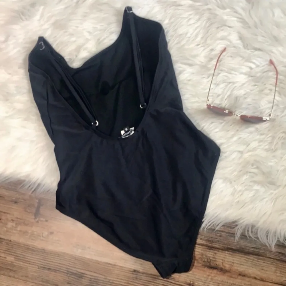 Ombré Suns Out Buns Out Black One Piece Swimsuit - Image 5