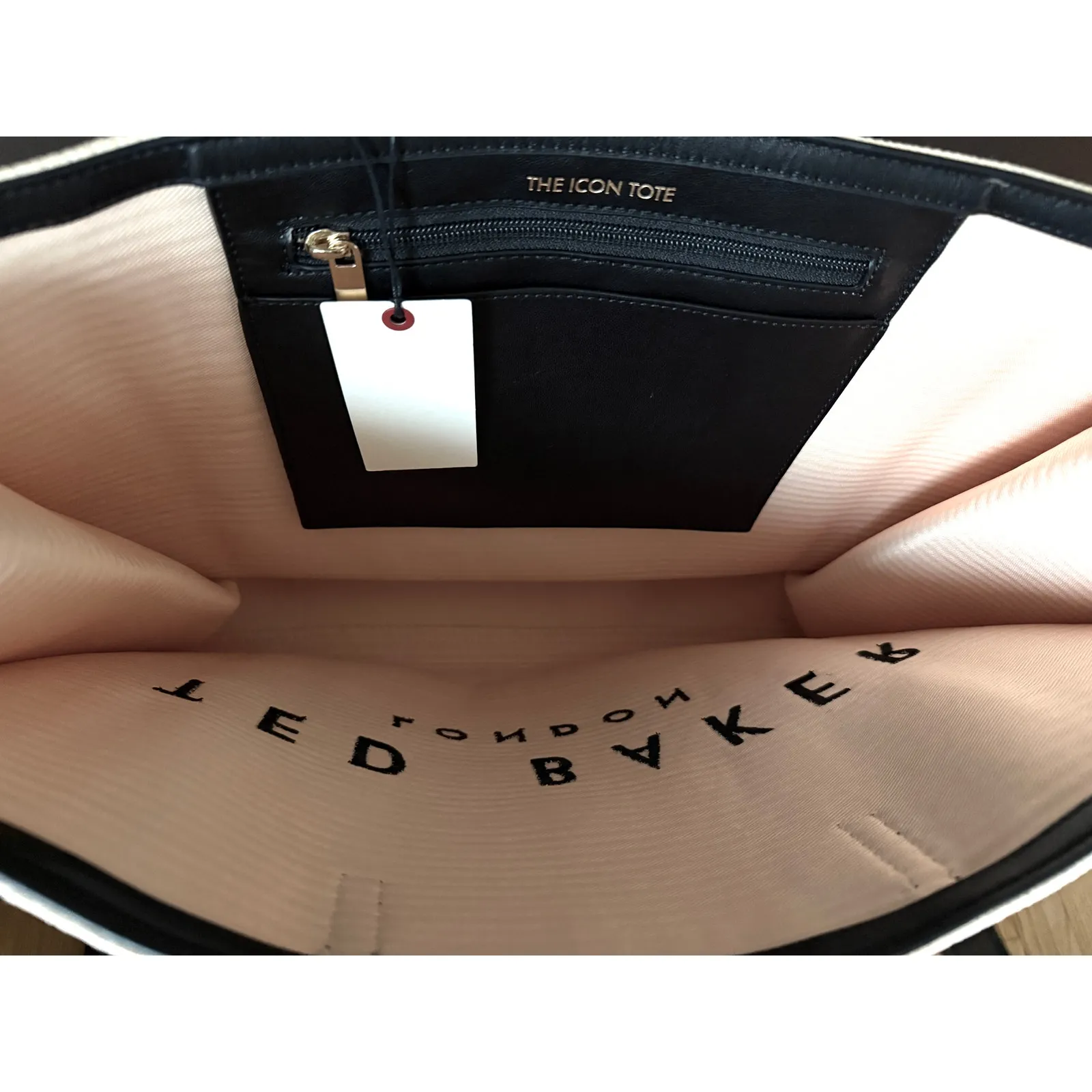 NEW! Ted Baker London Women's Icon Raffia Tote Bag w/ Ted Baker Embroidered Logo - Image 5