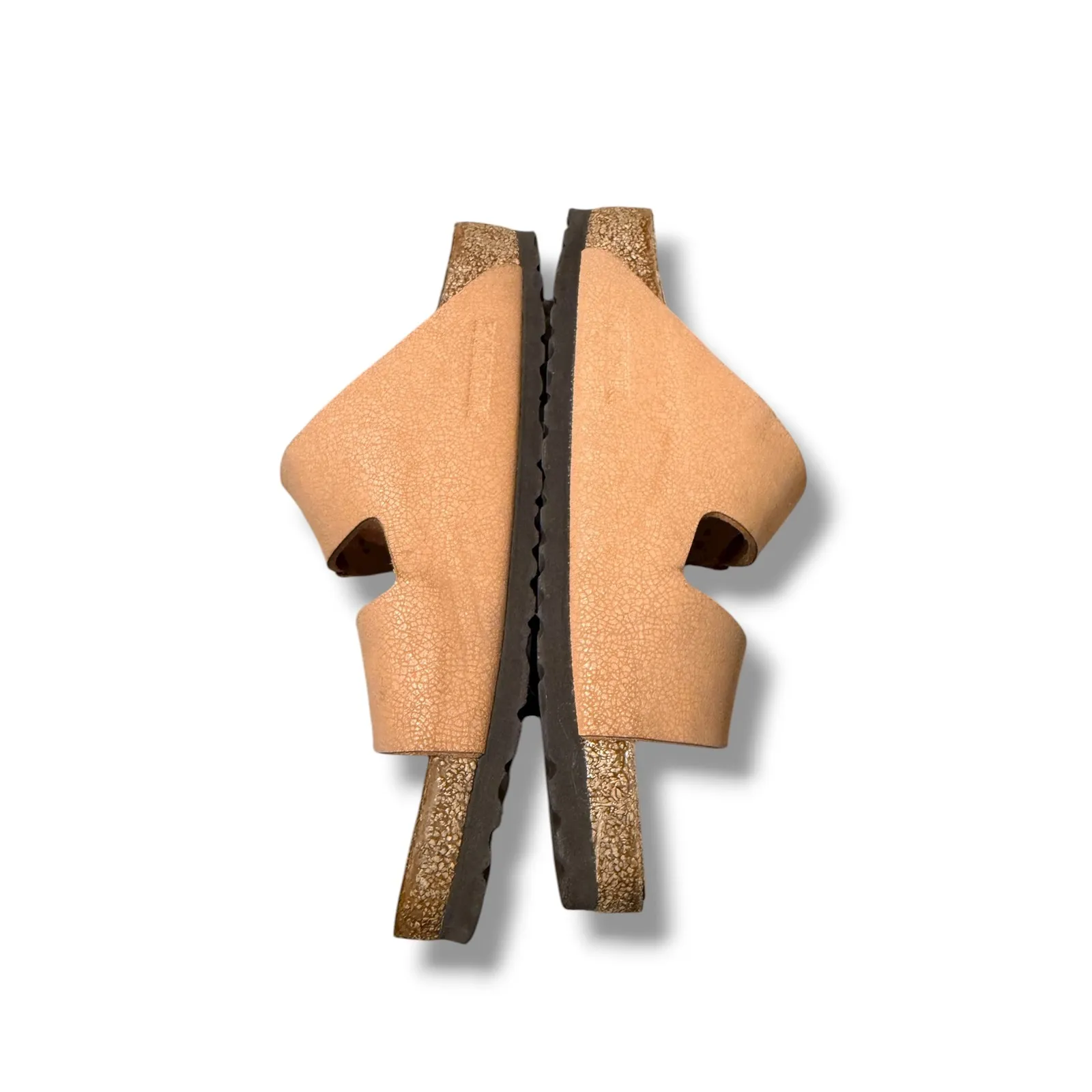 Birkenstock Arizona Sandals Women's 38 Tan Double Strap Slip-On‎ Comfort Cork - Image 2