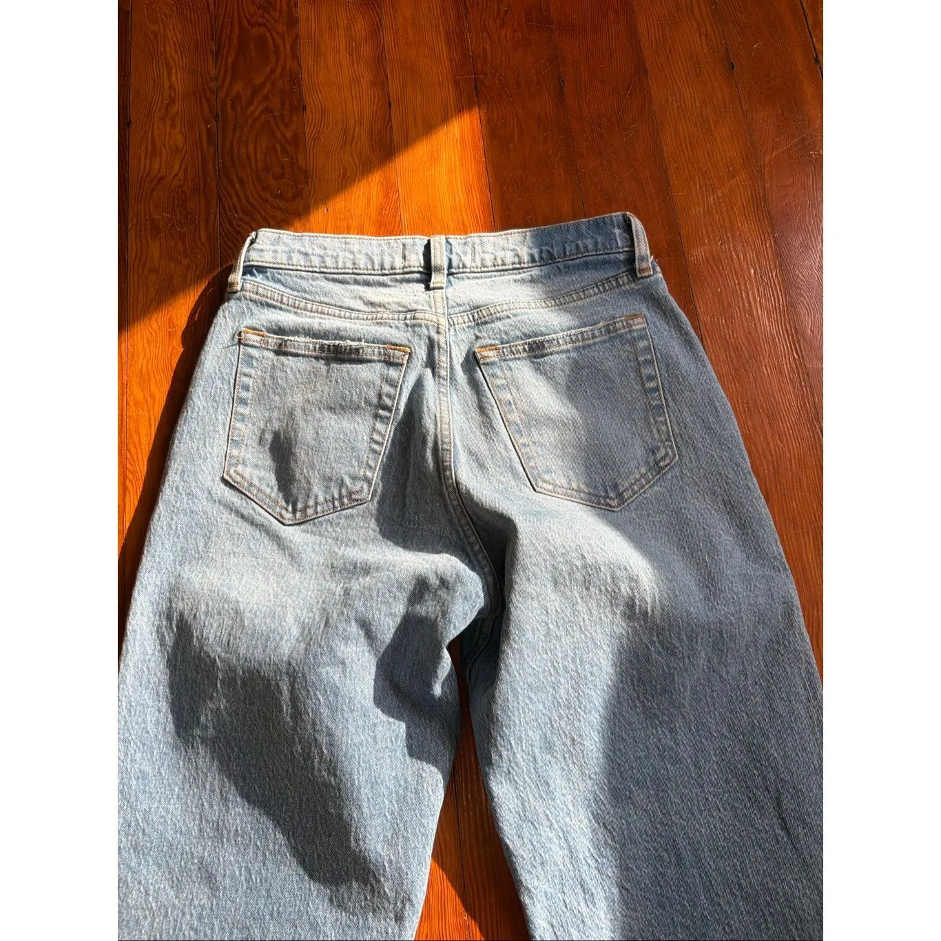 Abercrombie & Fitch Curve Love Mid Rise Baggy Jeans - Image 9